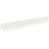 Syfax Bordure de pelouse, 20 pièces, 103 x 15 cm, métal, blanc