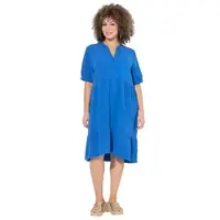 Ulla Popken Robe-chemise bleu