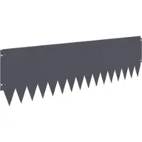 Syfax Bordure de Pelouse 20 pcs 103 x 30 cm Acier Anthracite