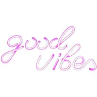 Typecat Enseigne lumineuse néon « Good Vibes » pour mariage, décoration murale, éclairage LED USB, veilleuse