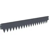 Syfax Bordure de pelouse, 50 pièces, 103 x 15 cm, métal, gris anthracite