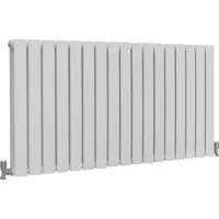MonsterShop Radiateur Plat Mural 60 x 119 cm Blanc Brillant Pour Salle de Bain, Cuisine, Maison