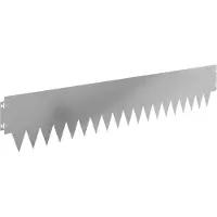 Syfax Bordure de jardin, 10 pièces, 103 x 20 cm, métal argenté