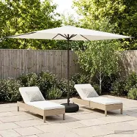 Prolenta Maison Exclusive - Parasol de jardin rectangulaire, 2 x 3 mètres, en polyester, couleur crème
