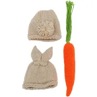 Wella Accessoires de Photographie de BéBé Nouveau-Né GarçOn Fille Fille Tricot de Lapin des Tenues de Photo