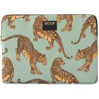 Wouf Daily Pochette ordinateur 13-14 pouces - Emerald Leopard