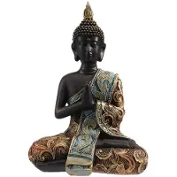 Torribaly Statue de Bouddha ThaïLande Sculpture RéSine Bouddhisme à la Main Hindou Feng Shui Figurine MéDitation DéCor à la Maison Ornement