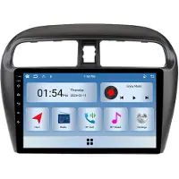 RoverOne 6G+128G Lecteur Multimédia Voiture Autoradio CarPlay Bluetooth Android Radio GPS pour Mitsubishi Mirage 6 2012 - 2018