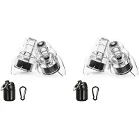 Jojomino 4X Bouchons D'Oreilles Zound pour Concerts, Bouchons D'Oreilles pour Moto, Bouchons D'Oreilles Zound pour Musiciens avec Étui de Transport pour