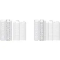 Semoic 200 PièCes Moules à Cire Fondre Transparent Vide en Plastique Cire Fondre à Clapet Moules à Conteneurs PET Carré Unique 1 Oz Moules à Bougies
