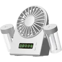 Typecat Humidificateur de bureau à double pulvérisation 2 en 1, USB, portable, affichage numérique