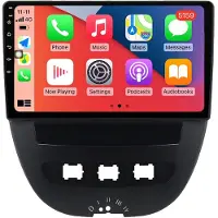 RoverOne Autoradio Bluetooth CarPlay Navigation GPS pour Peugeot 107 for Toyota Aygo 2005 - 2014
