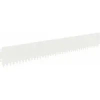 Syfax Bordure de Pelouse 30 pcs 103 x 15 cm Acier Blanc