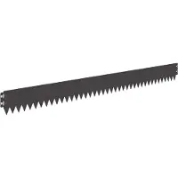Syfax Bordure de pelouse, 30 pièces, 103 x 10 cm, acier noir