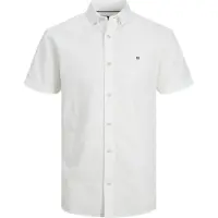 Jack & Jones Summer Shield Short Sleeve Shirt Blanc 2XL Homme