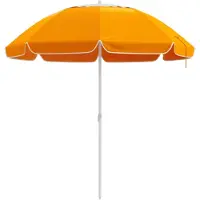vidaXL Parasol de jardin 207 cm, polyester 170T, orange