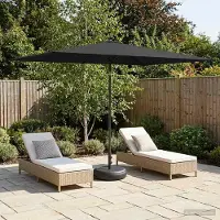 Prolenta Maison Exclusive - Parasol de jardin avec pied, 200 x 300 cm, polyester, forme rectangulaire
