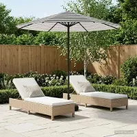 Prolenta Maison Exclusive - Parasol de jardin avec base, forme rectangulaire, 2,3 x 2,3 m, en polyester