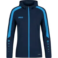 Jako Women's Power Hooded Jacket 910 - navy/skyblue 34