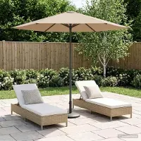 Prolenta Maison Exclusive - Parasol de jardin rectangulaire, 2,3 x 2,3 m, polyester, couleur taupe