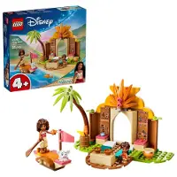 LEGO Disney Vaiana 43282 Maison Du Village Et Bateau Jouet, Jeu Éducatif Avec 2 Mini-Poupées Et Pua, Cadeau Dès 4 Ans