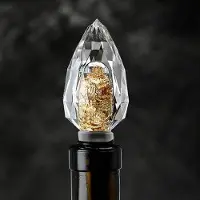 OEM Bouchon de verre cristallin, transparent, bouchon décoratif pour verres à vin, décoration de cuisine, 1 pièce.