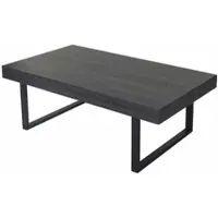 Mendler Table basse de salon Kos T576, MVG 40x110x60cm sonoma noir, pieds métalliques foncés