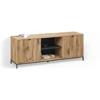 Livinity Buffet bas Aterno Chêne Viking 150x60cm avec 2 portes, Model 58866