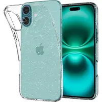 Spigen Cristal liquide iPhone 16 Plus paillettes cristal ACS08065 (Apple iPhone 16 Plus), Coque pour téléphone portable, Transparent