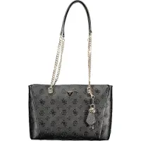GUESS Tisha 3 Comp Tote Bag Noir