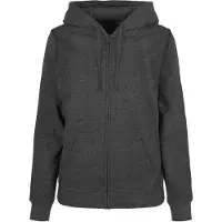 Build Your Brand Basic Full Zip Sweatshirt Gris 5XL Femme