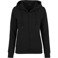 Build Your Brand Terry Full Zip Sweatshirt Noir M Femme