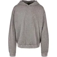 Build Your Brand Acid Washed Oversized Hoodie Gris 2XL Homme
