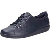 Ecco Soft 2.0 Veterschoenen Laag - Blauw - Maat 37
