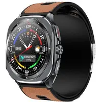 INF Montre Connectée Intelligente AMOLED 1.43" avec Test de Pression Artérielle Marron