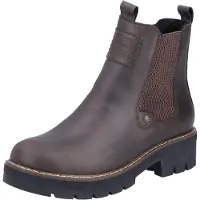 Rieker Damen Chelsea Boots gefüttert Braun