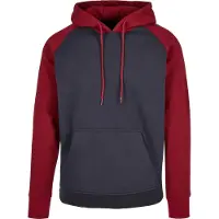 Build Your Brand Basic Raglan Hoodie Bleu 4XL Homme