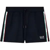 EA7 pour femme. 7W001224_AF12660 Short Italian Spirit bleu (S), Casuel, Coton, Marine