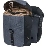Basil Sacoche double "Miles MIK 2.0" Volum black slate