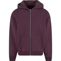 Build Your Brand Fluffy Full Zip Sweatshirt Violet M Homme