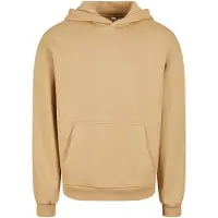 Build Your Brand Fluffy Hoodie Beige S Homme