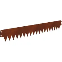 vidaXL Bordure de jardin, 30 pièces, 103 x 15 cm, acier, aspect rouille