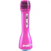 BigBen Interactive PARTYBTMICPK - Microphone BT Karaoké Rose