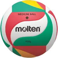 Molten V5M9000-M Ballon de volley-ball en salle, blanc/vert/rouge/jaune, taille 5