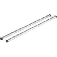 Nordrive N15075 Barres de toit Helio en aluminium avec revêtement en caoutchouc, 120 cm