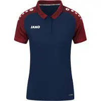Jako Polo Femme Performance, Couleur:marine/rouge, Taille:42