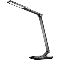 TaoTronics Lampe de bureau LED TT-DL16, protection des yeux,tactile, 5 modes, port de chargement USB, veilleuse, gris/noir