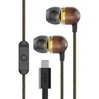 The House Of Marley Smile Jamaica Écouteurs Intra-Auriculaires Filaires USB-C Pilotes 9.2mm Micro Intégré Câble Anti-Enchevêtrement