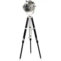 Casa Padrino Elégante lampe sur pied Tripod floor lamp Hauteur : 190 cm réglable en hauteur - Lampadaire de haute qualité - Qualité de luxe