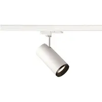 SLV NUMINOS DALI Lampe système triphasé Dimension : 18,5 x 16,5 x 8,5 cm, couleur : blanc/noir, température de couleur : 4000 Kelvin, angle de rayonnement : 24 degrés